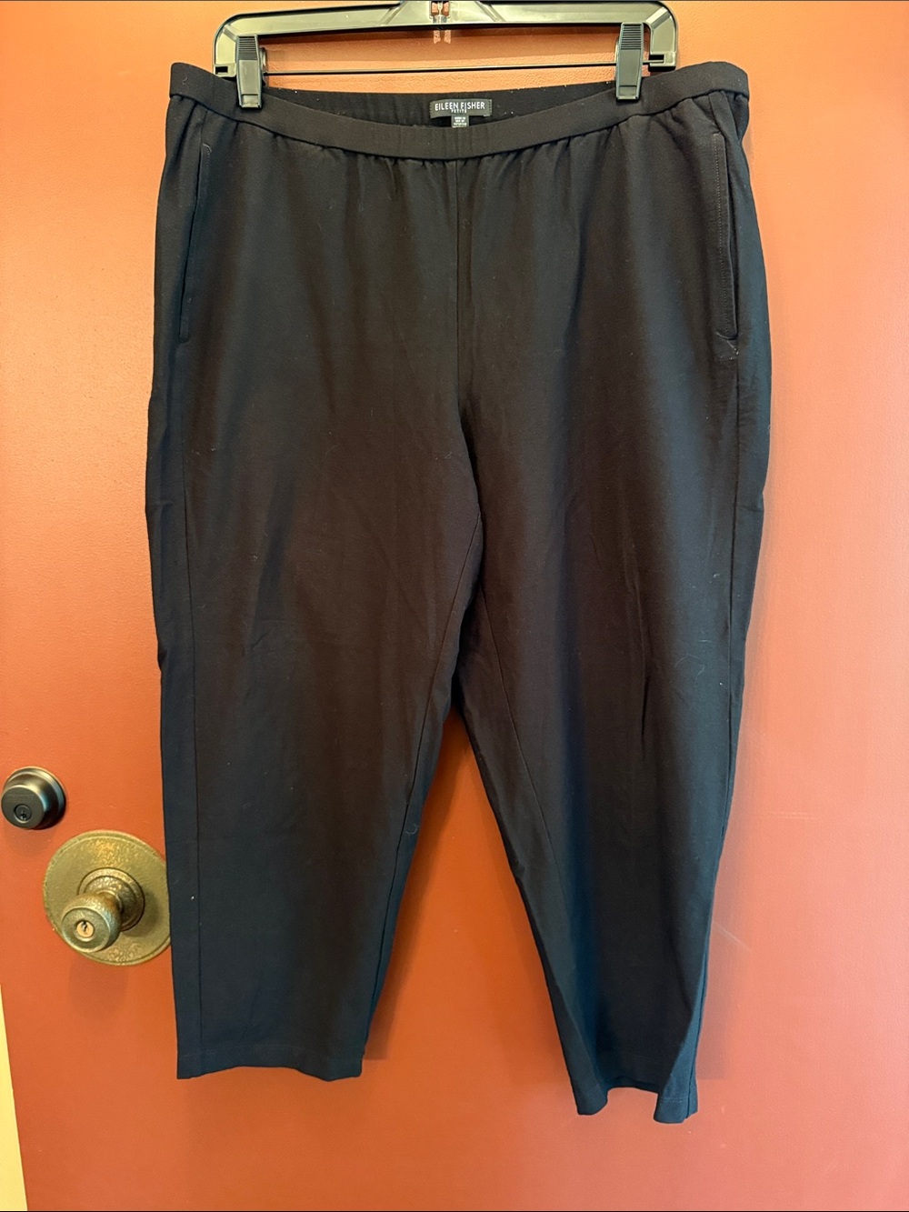 Eileen Fisher Black Relaxed Pull-On Joggers